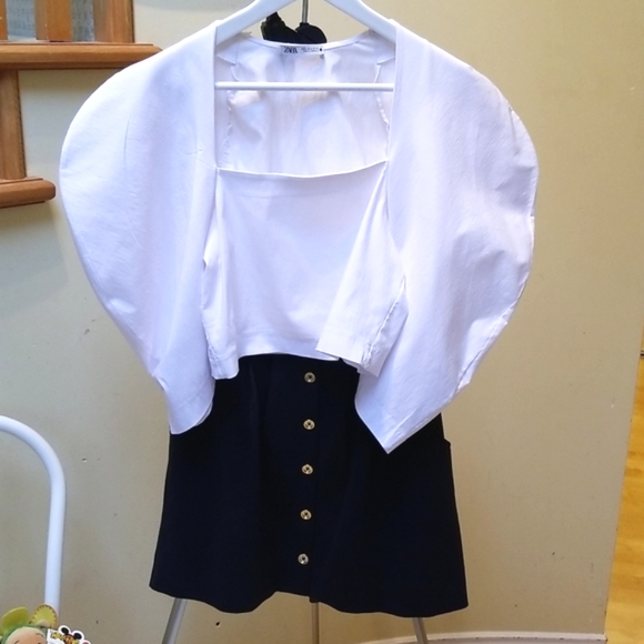 Juicy Couture Button Front Navy Mini Skirt Size L - Picture 5 of 12